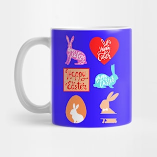 Colorful Easter stickers package Mug